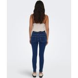 Onlblush - High Waist Skinny Fit Jeans - Licht Verwassen Dark Denim Look