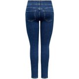 Onlblush - High Waist Skinny Fit Jeans - Licht Verwassen Dark Denim Look