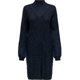 Jdymandy - Midi-jurk - Gebreide Jurk - Hoge Hals - Lange Mouwen - Regular Fit