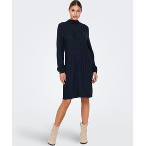 Jdymandy - Midi-jurk - Gebreide Jurk - Hoge Hals - Lange Mouwen - Regular Fit