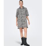 Onlgry - Denim Jurk - Korte Mouwen - V-Hals - Relaxed Fit