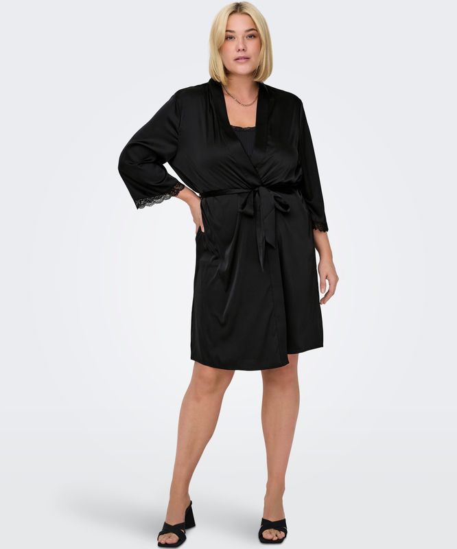 ONLY ochtendjas kimono satijn