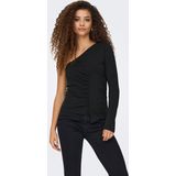 Onllive - Asymmetrische Top - Een Schouder - Lange Mouwen - Regular Fit