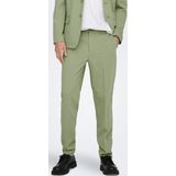 Pantalon - Slim Fit - Geweven Stof - Riemlussen