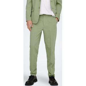 Pantalon - Slim Fit - Geweven Stof - Riemlussen