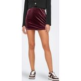 ONLY - ONLSmooth - Minirok - Wijnrood - Slanke Pasvorm