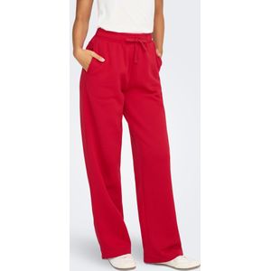 ONLY - ONLBEST - Sportbroek - Knalrood - Wide Leg - High Waist