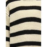 KIDS ONLY - KOGJUSTY L/S STRIPE PULLOVER - Gebreide Trui - Eggnog - Lange Mouwen