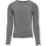 Kids Only Blouse - KogAmour - Dark Grey Melange - Kids Only - 9-10 jaar (134-140) - Shirts