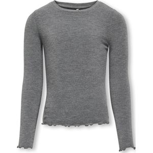 Kids Only Blouse - KogAmour - Dark Grey Melange - Kids Only - 9-10 jaar (134-140) - Shirts
