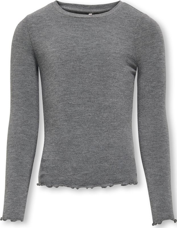 Kids Only Blouse - KogAmour - Dark Grey Melange - Kids Only - 9-10 jaar (134-140) - Shirts