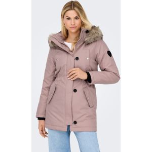 Onliris - Lange Parka - Winterjas - Met Kap en Afneembare Rand van Synthetisch Bont