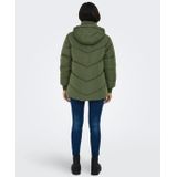 Onlmaddie - Puffer Jas - Winddicht - Lang - Met Capuchon