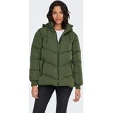 Onlmaddie - Puffer Jas - Winddicht - Lang - Met Capuchon