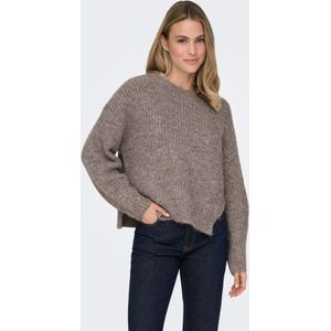 ONLY - ONLMoon - Gebreide Trui - Chocoladebruin - Losse Pasvorm