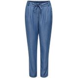 Only - Slim-Fit Broek - Lichtblauw - 100% Lyocell - Vetersluiting