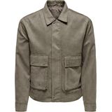 Onsyuki - Jas - Biker Kraag - Lange Mouwen - Ritssluiting - Polyester Voering