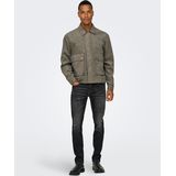 Onsyuki - Jas - Biker Kraag - Lange Mouwen - Ritssluiting - Polyester Voering