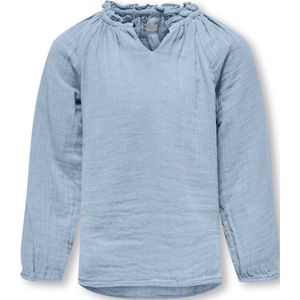 ONLY - THYRA - Shirt - Smoky Blue - Lange Mouw - Normale Pasvorm