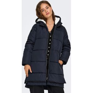 Onlkelly - Puffer Jacket - Lang - Met Capuchon - Winddichte Stormmanchetten - Teddy Voering