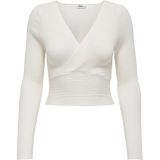 Onlhonor - Gebreide Top - V-Hals - Lange Mouwen - Cropped Fit