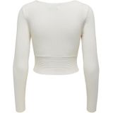 Onlhonor - Gebreide Top - V-Hals - Lange Mouwen - Cropped Fit