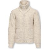 ONLY GIRLS - Vest - Grijs - Hoge Hals - Lange Mouwen - Ritssluiting