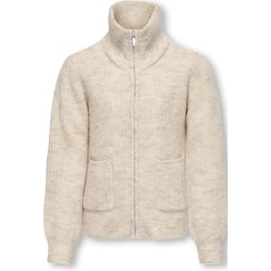 ONLY GIRLS - Vest - Grijs - Hoge Hals - Lange Mouwen - Ritssluiting