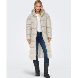 Only - ONLMONTANA LONG PUFFER JACKET - Gewatteerde Jas - Silver lining