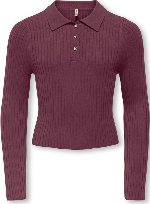 Kogmila - Gebreide Top - Polo - Lange Mouwen - Regular Fit