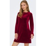 JDY - Korte Jurk - Velours - Zwart - Lange Mouwen - O-hals