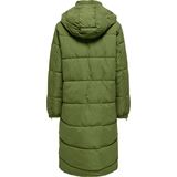 JDY - Jas - Lang - Met Capuchon - Knoopsluiting en Ritssluiting - Voorzakken met Ritssluiting