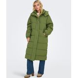 JDY - Jas - Lang - Met Capuchon - Knoopsluiting en Ritssluiting - Voorzakken met Ritssluiting