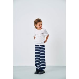 Only Mini Broek 'KMGSadie'  nachtblauw / wit
