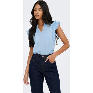 Onlraina - Top - Mouwloos - V-Hals - Regular Fit - Ruche Detail