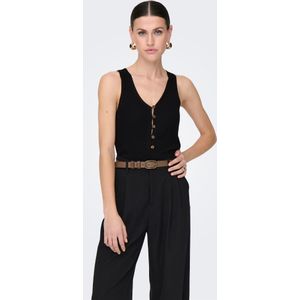 Onllina - Gebreide Top - V-Hals - Mouwloos - Regular Fit