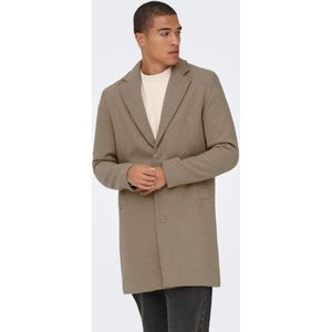 Onsmatthew - Jas - Hoge Hals - Knoopsluiting - Lang - Polyester Voering