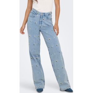 Only - Jeans - Blauw - Katoen