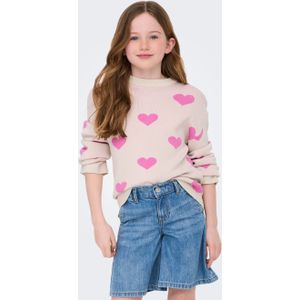 ONLY GIRLS - Gebreide Pullover - O-hals - Lange Mouwen - Loose Fit