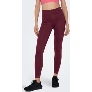 ONLY PLAY sportlegging ONPJAM donkerrood