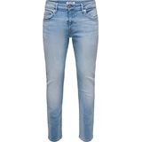 Onsweft - Mid Waist Slim Fit Jeans - Light Denim - Stretchmateriaal
