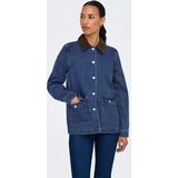 Only - Frankie - Damesjas - Lichtgrijs - Kwaliteitsmateriaal