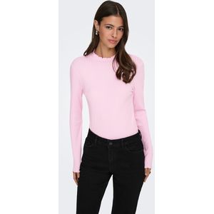 Jdyfransiska - Top - Lange Mouwen - Hoge Hals - Slim Fit - Ruches