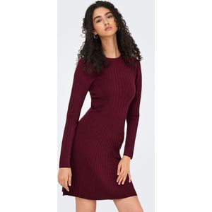 JDY - Korte Jurk - Gebreid - O-hals - Lange Mouwen - Bodycon Fit