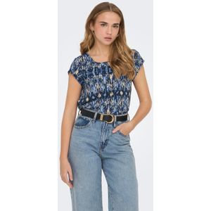 Only - Onlvic s s Aop Top Noos Ptm - Dames - Blouses