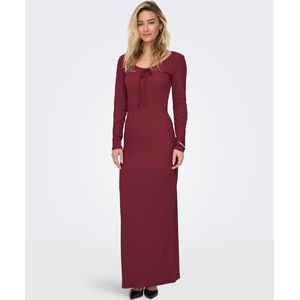 Onlhillary - Lange Jurk - Maxi Lengte - O-hals - Lange Mouwen - Regular Fit