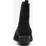 Onlmargit - Cowboylaarzen - Suède - Blokhak - Puntneus - Polyester Voering