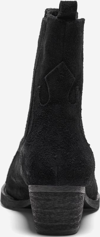 Onlmargit - Cowboylaarzen - Suède - Blokhak - Puntneus - Polyester Voering