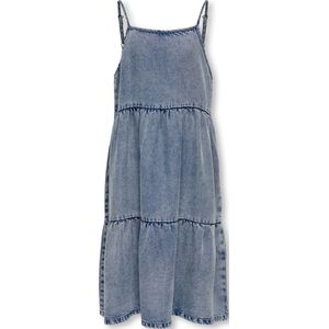 Denim Jurk - Vierkante Hals - Mouwloos - Relaxed Fit