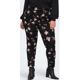 Chino broeken - Bloemenprint - Slimfit - Viscose - Taille met Trekkoord